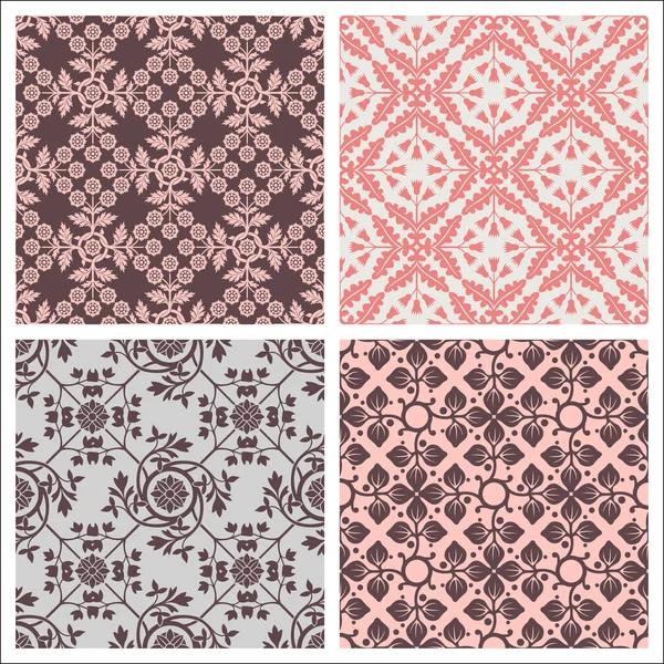 Seamless patterns — Stock Vector