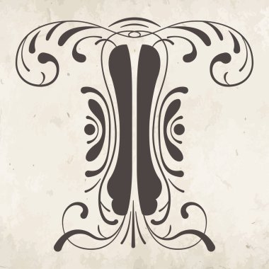 Çiçekli ve botanik elementli bir mektup. Baş harfler. Çiçek harf tasarımı. Kart ve davetiye kompozisyonu için elle çizilmiş ilk harfler.