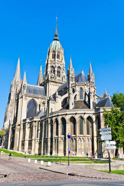Kathedraal notre dame, bayeux, Normandië, Frankrijk — Stockfoto