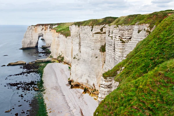 Útesů Etretat, Normandie, Francie — Stock fotografie