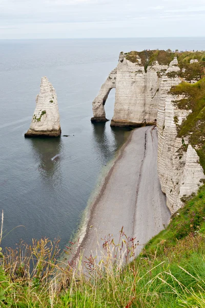 Скелі Етрета, Нормандія, Франція — стокове фото