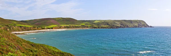 Panorama of Bay on Atlantic coast in Normandy, France — Stock Photo, Image
