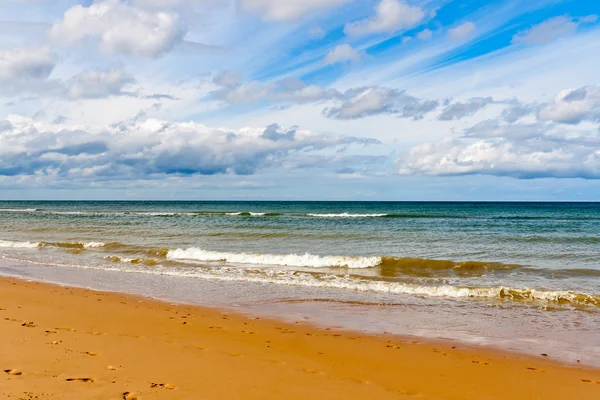 Praia de Omaha, uma das praias do Dia D da Normandia, França — Fotografia de Stock