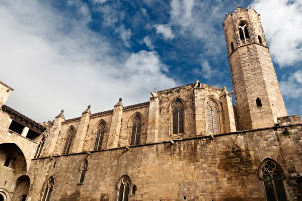 Palau Reial Major a Placa del Rai a Barcellona — Foto Stock