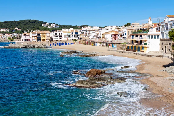 A aldeia de Calella de Palafrugell (Costa Brava, Catalunha, S — Fotografia de Stock