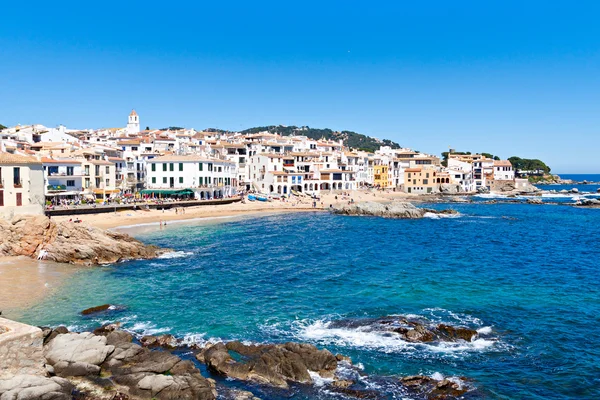 El pueblo de Calella de Palafrugell (Costa Brava, Cataluña, S —  Fotos de Stock