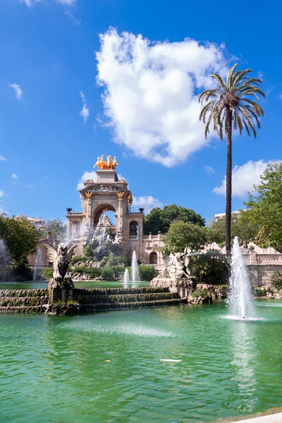 Fontanna parc de la ciutadella, w barcelona, Hiszpania — Zdjęcie stockowe