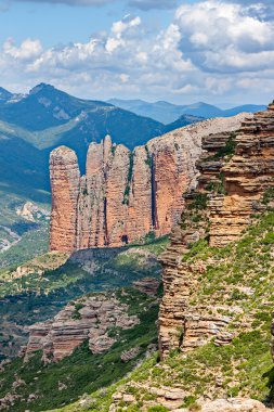 Mallos of Riglos in Huesca, Spain clipart
