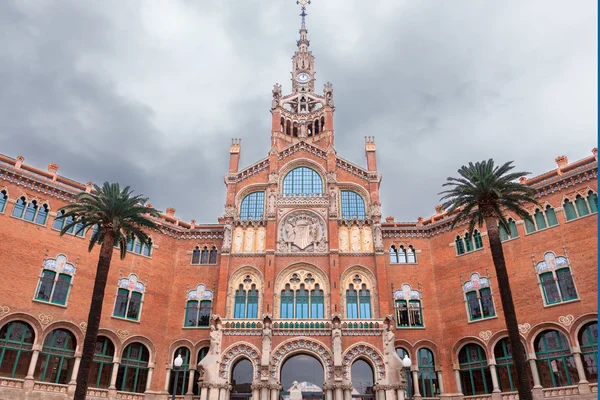 Νοσοκομείο de la santa creu εγώ de sant pau, Βαρκελώνη, Ισπανία — Φωτογραφία Αρχείου