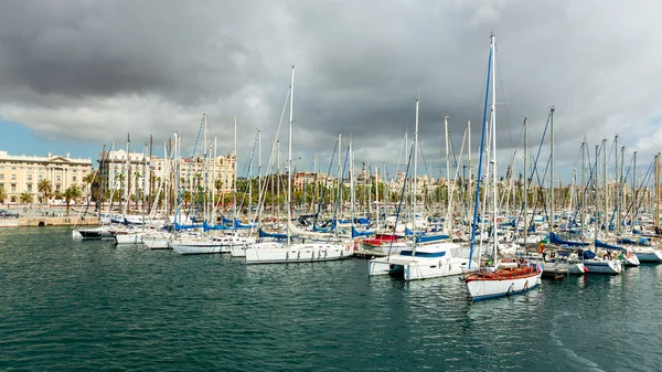 Marina Port Vell a Barcellona — Foto Stock