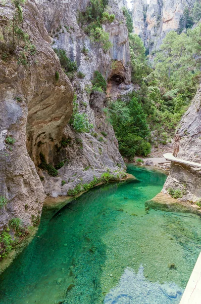 Desfiladeiro do rio Matarranya em Espanha — Fotografia de Stock