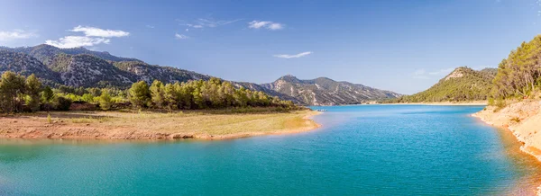 Pena Reservoir Panorama em Teruel, Espanha — Fotografia de Stock