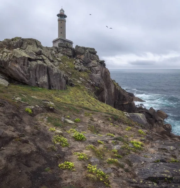 Punta Nariga Vuurtoren Death Coast Galicië Spanje — Stockfoto