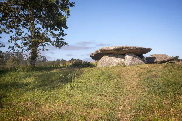 Dolmen Prehistorická Hrobka Galicii Španělsko — Stock fotografie