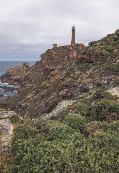 Faro Cabo Vilan Galizia Spagna — Foto Stock
