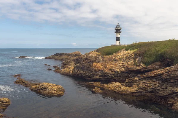 Lighthouse Illa Pancha Ribadeo Lugo — Stock fotografie