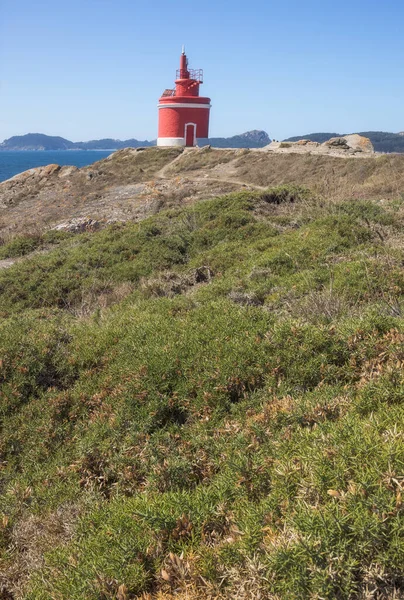 Punta Robaleira Vuurtoren Galicië Spanje — Stockfoto