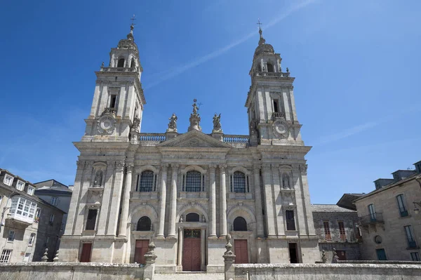 Yttre Fasad Katedralen Lugo Galicien Spanien — Stockfoto