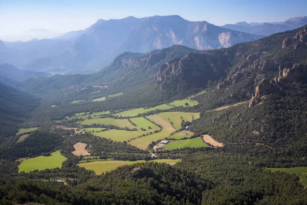 Nádherný Pohled Serra Seca Viewpoint Solsones Katalánsko — Stock fotografie