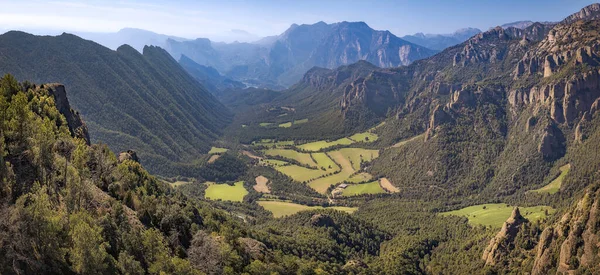 Θέα Από Serra Seca Viewpoint Στη Solsones Καταλονία — Φωτογραφία Αρχείου