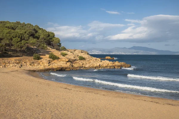 Тихий Красивий Пляж Коста Браві Escala Catalonia — стокове фото