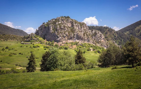 Cadi Moixero Doğal Parkı Katalonya Daki Terk Edilmiş Peguera Köyü — Stok fotoğraf