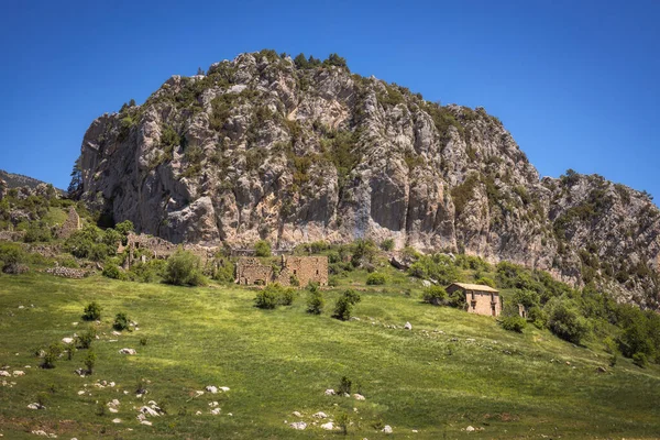 Abandoned Village Peguera Cadi Moixero Natural Park Catalonia — стокове фото
