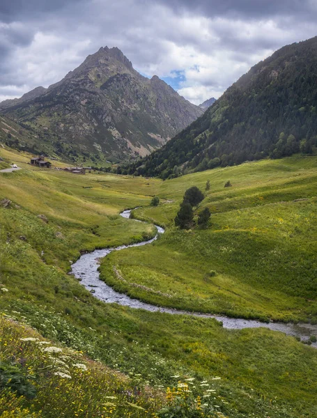 Bäck Vid Incles Valley Andorra — Stockfoto