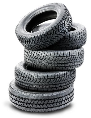 beyaz zemin üzerinde lastik