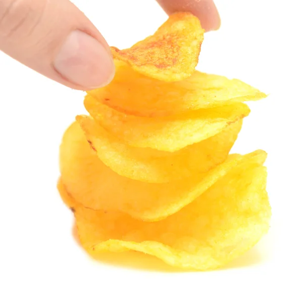 Chips tower — Stock Photo, Image