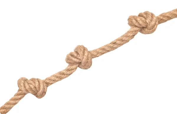 Rope with knots — Stock Photo, Image