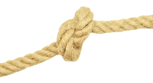 Rope with knot Stock Photo