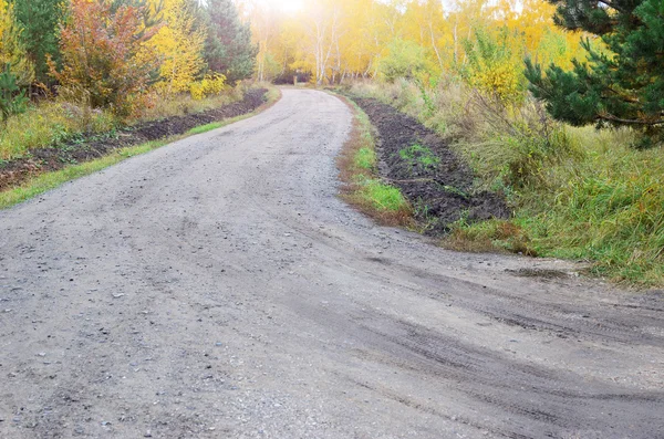 Höstens road — Stockfoto