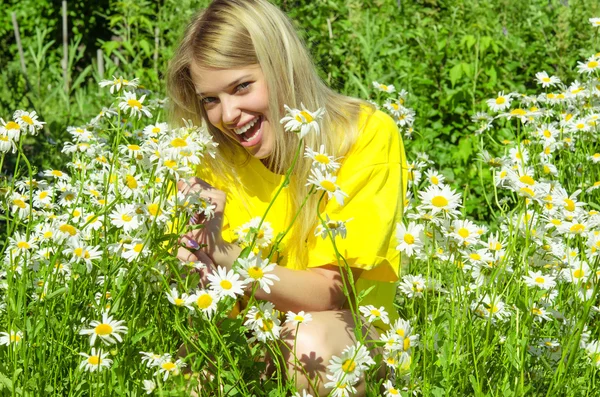 Lachende vrouw — Stockfoto