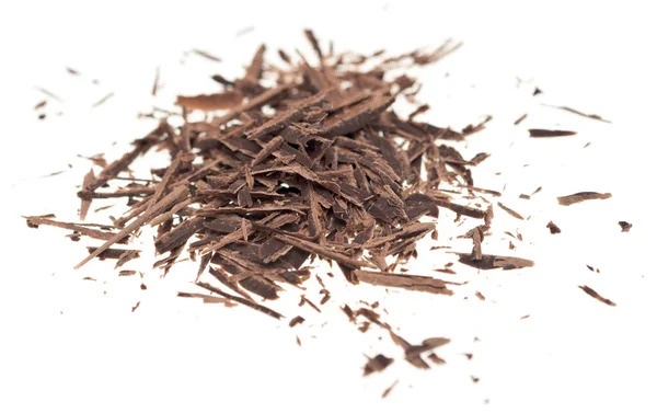 Riven Choklad Isolerade Vit Bakgrund — Stockfoto