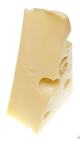 Queso Aislado Sobre Fondo Blanco — Foto de Stock