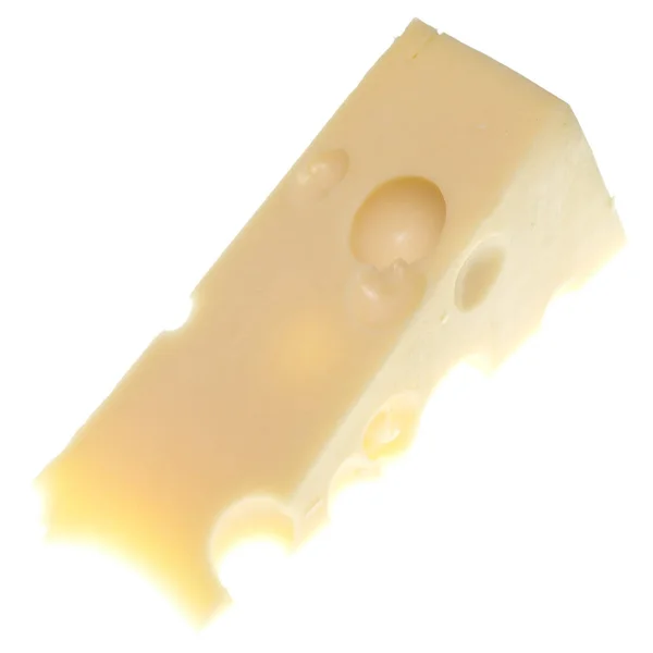 Käse Isoliert Auf Weißem Hintergrund — Stockfoto
