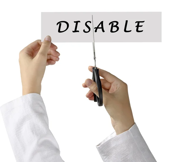 Helping with disability — Stock Photo, Image