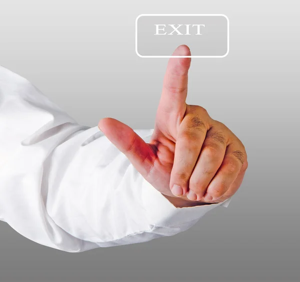 Exit button — Stock Photo, Image