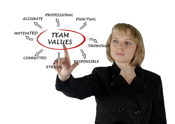 Team values and norms — Stock Photo, Image