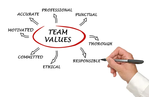 Team values and norms — Stock Photo, Image