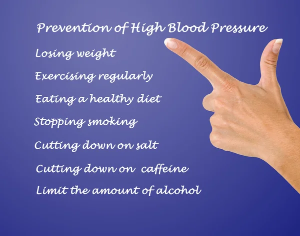 Prävention von Bluthochdruck — Stockfoto