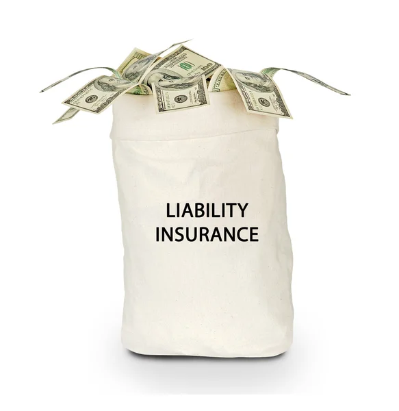 Bag with liability insurance — Stock Photo, Image