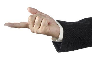 işaret eden bir ele