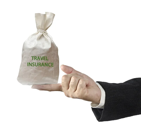 Väska med reseförsäkring — Stockfoto
