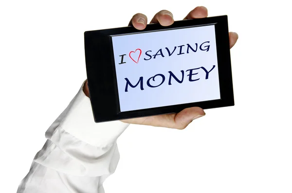 I love saving money — Stock Photo, Image