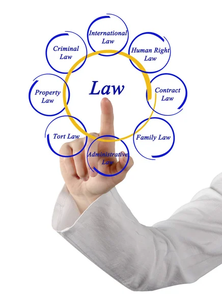 Diagram of law — Stock Photo, Image