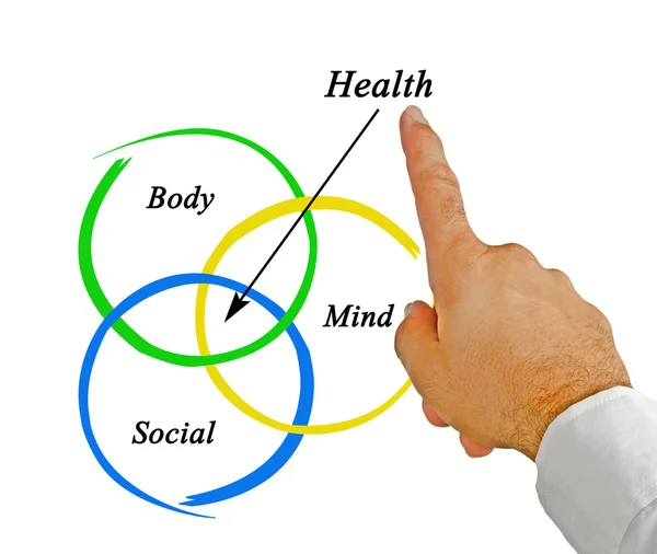 Diagrama de salud — Foto de Stock