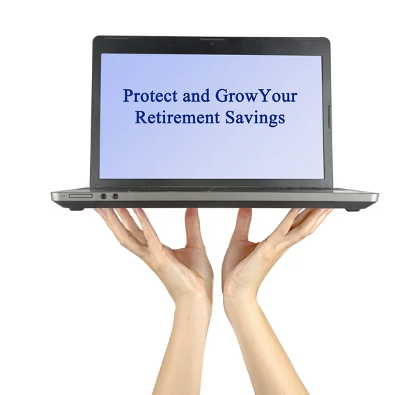 Proteggere e far crescere i risparmi pensionistici — Foto Stock
