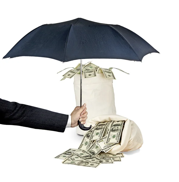 Protecting money — Stock Photo, Image